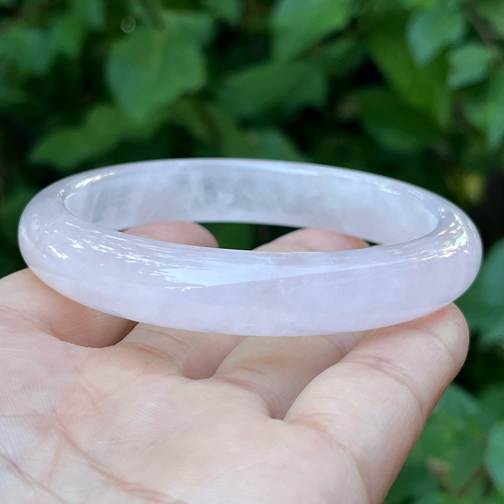 61.5mm inner diameter rose quartz bangle‎ 1525